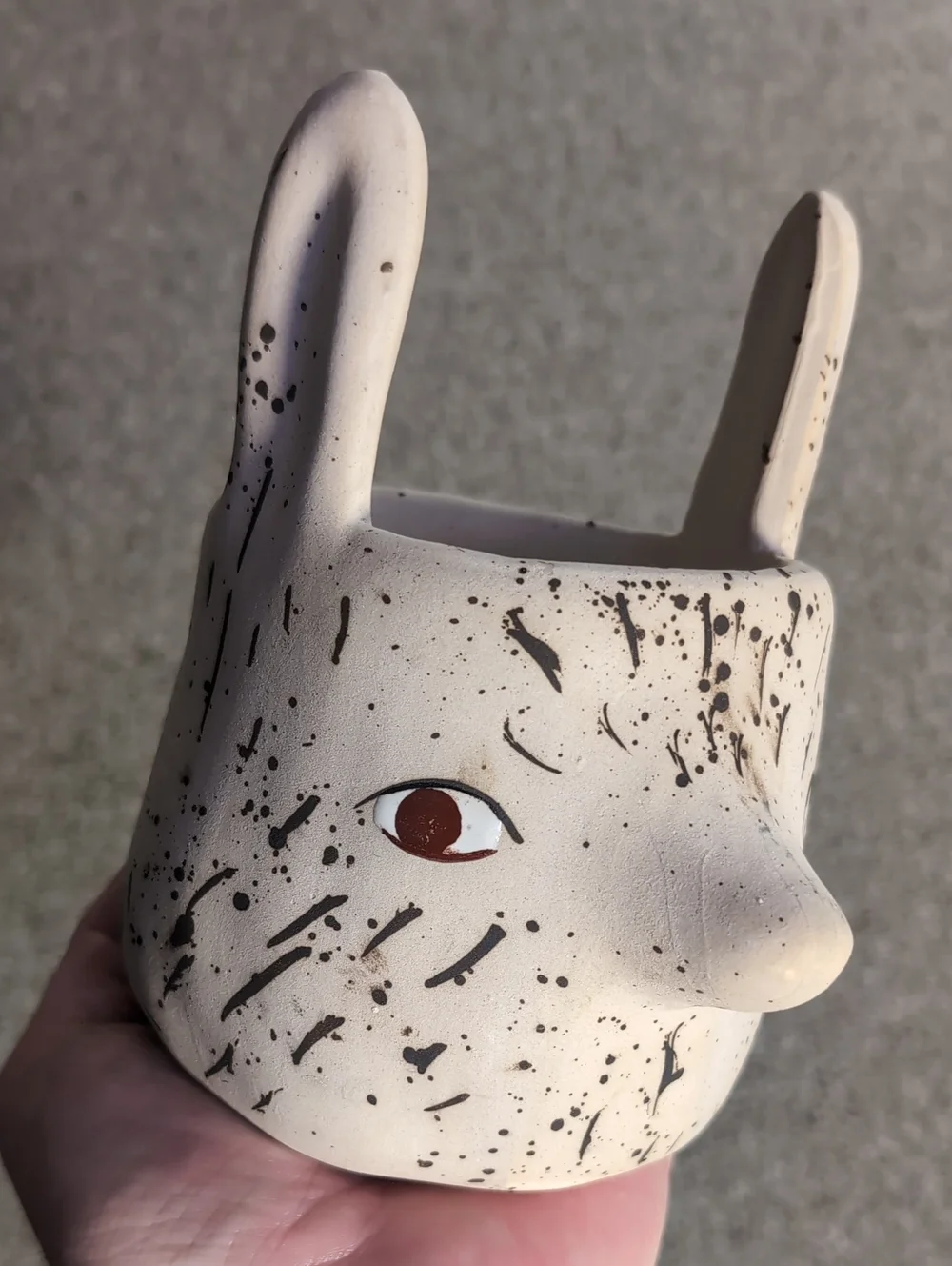 Anthropologie Bur Ware Forest Critter Ceramic Planter / Pot By Sarah Burwash